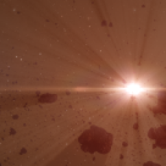 asteroid belt - red sun 3